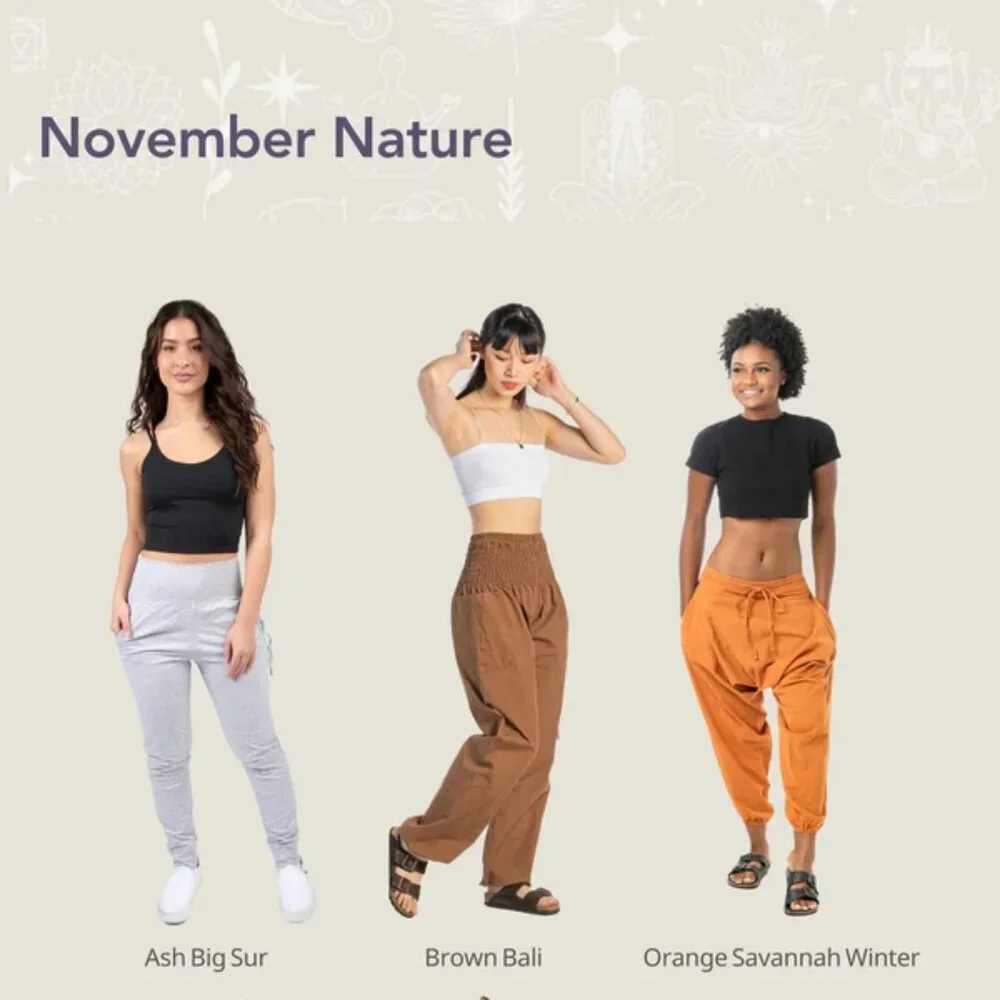 November Bundle 3 Fall-Harem Pants / Jogger Styles – Buddha Pants - Picture 1 of 10